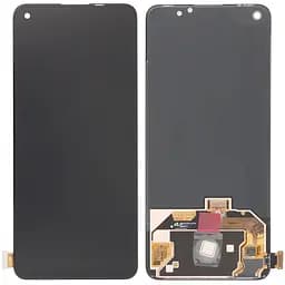 Дисплей Oppo Reno 5 /6 /Realme GT 5G /GT Master /OnePlus Nord CE 5G /Nord 2 5G чорний, p/n: AMS643YE04, Amoled, оригінал PRC