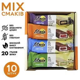 Батончик FitWin Protein Bar 20% MIX 600 г (10 шт. х 60 г) - мініатюра 2