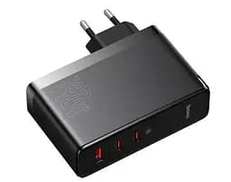 Мережевий зарядний пристрій Baseus GaN5 Pro Fast Charger 2C+U + Cable Type-C to Type-C 140W CCGP100201 Black - мініатюра 3