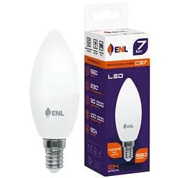 Лампа светодиодная ENL C37 7 Вт 4100К Е14 (C37E147ENLN)