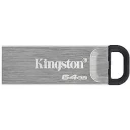 Флеш накопитель USB 64Gb Kingston DataTraveler Kyson серебристый USB 3.2 Gen 1 до 200/60 МБ/с (DTKN/64GB)