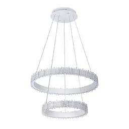 Люстра LED Levistella 7875129 (400+600) WH, 50W, регульована температура світла, білий, сучасний стиль