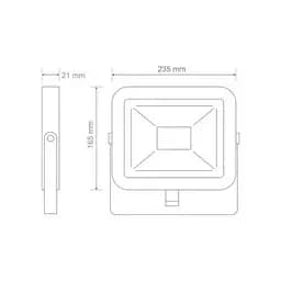Світлодіодний прожектор Maxus FL-01 5000лм IP65 5000K 50W (Чорний) - мініатюра 2
