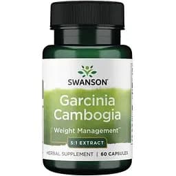 Экстракт гарцинии камбоджийской Swanson Garcinia Cambogia 80 mg, 60 капсул