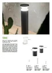Парковий світильник Ideal Lux TORRE PT1 BIG NERO (186955) - мініатюра 2