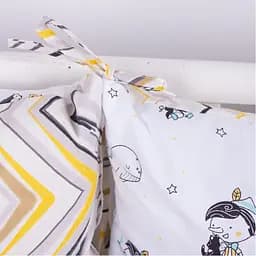 Подушка-борт MirSon Kids Time 18-0003 Pinokio захисна біла 4 шт. - мініатюра 6