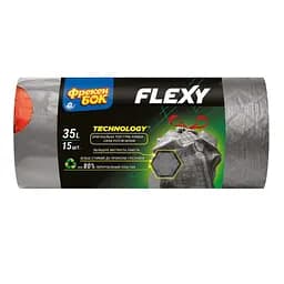 Пакети для сміття Фрекен Бок LD Flexy, із затяжками, 35 л, 15 шт
