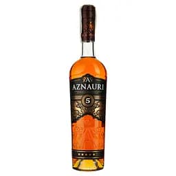 Упаковка коньяку Aznauri 5 зірок 40% 7.5 л (0.5 л х 15 шт.) - мініатюра 2