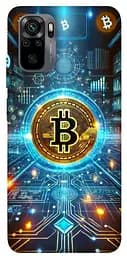 Чехол Demsky Neo bitcoin для Xiaomi Redmi Note 10 / Note 10s