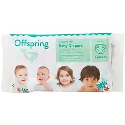 Підгузки Offspring розмір NB до 4 кг 3 шт. (DP-OI-FTT-NB3P)