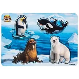 Деревянный пазл-вкладыш Арктика Ubumblebees (ПСД102) PSD102 мама и малыш