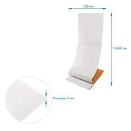 R001-2-20 Панель стінова в рулоні 3D 700х19600х2мм Біла Цегла SW-00002277 - мініатюра 4