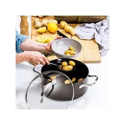 Каструля з кришкою GreenPan Copenhagen 24 см 4,9 л з керамічним покриттям (CC003346-001) - мініатюра 7