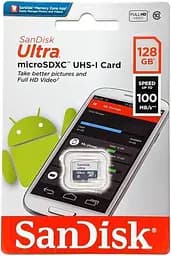 Картка пам'яті SanDisk MicroSDXC 128 GB Ultra UHS-1 card only SDSQUNR-128G-GN6MN - мініатюра 4