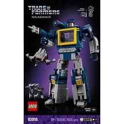 Конструктор LEGO Icons Transformers Саундвейв 1505 деталей (10358)