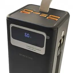 Повербанк із швидкою зарядкою чорний Power bank BOROFONE DBT35B 50000mAh PD22 5W - мініатюра 2