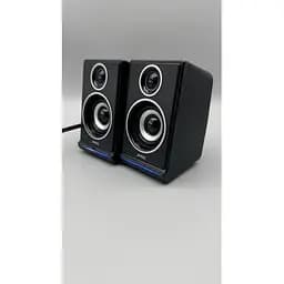 Колонки для комп’ютера JEDEL S-578, 2.0, 6 Вт, USB живлення, mini jack 3.5 мм, RGB підсвічування, чорні - мініатюра 2