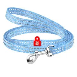 Поводок для кошек и мелких пород собак из восстановленного хлопка Waudog Re-cotton светоотражающий XS Ш 10 мм Д 200 см (4823089356334)