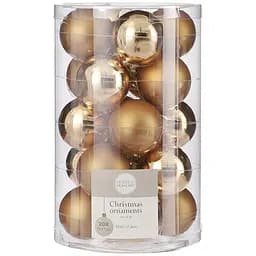 Ялинкові кулі House of Seasons скляні 4 см шампань 20 шт. (8718861800159)