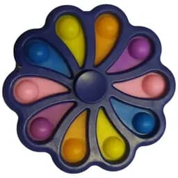 Іграшка Симпл Дімпл різнокольоровий антистрес синій 10 пупирок спінер