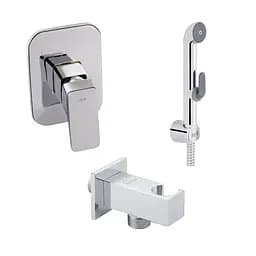 Набір гігієнічного душу прихованого монтажу Qtap Namesti Chrome SD00053673, Хром