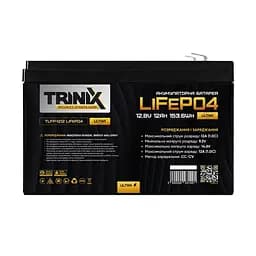 Акумуляторна батарея літій-залізо-фосфатна 12.8В 12А*год Trinix TLFP-1212 Ultra LiFePO4 (Black) (44-00082) - мініатюра 2