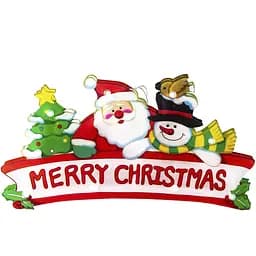 Игрушка светодиодная подвесная MBM My Home Санта 25х13.7х2.6 см (DH-NY-82 COLOR)