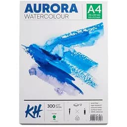 Альбом для акварелі Watercolour А4 300г/м2 12 л Rough крупне зерно Aurora