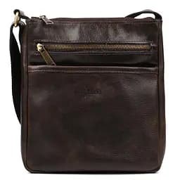 Чоловіча шкіряна сумка через плече TARWA 22х25.5х3.5 см sum0025362