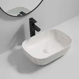Умивальник накладний Mixxus Premium Diverse-0112 marble 455x325x135 мм MP6543, Мармур - мініатюра 8