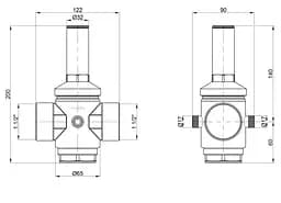 Редуктор Icma 1 1/2" №246 (91246AH05) - мініатюра 3