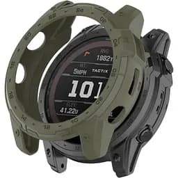 Чехол-бампер DK для Garmin Tactix 7 Силикон Outlines (015830) (green)