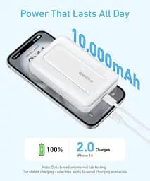 Зовнішній акумулятор Anker Zolo Magnetic Power Bank 10000mAh 30W Wireless Portable Charger (A1685011) - мініатюра 3