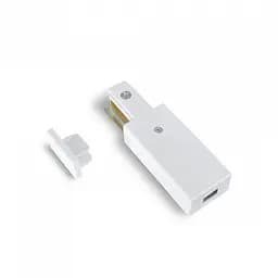 Комплект конектор 1-фазний + заглушка VIDEX білий