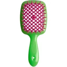Щітка для волосся Janeke Superbrush small салатова з малиновим