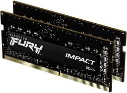Модуль памятi SO-DIMM DDR4 2x16GB/3200 Kingston Fury Impact (KF432S20IBK2/32) - мініатюра 3