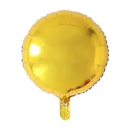 Шар воздушный фольгированный (55 см) Круглый золотистый