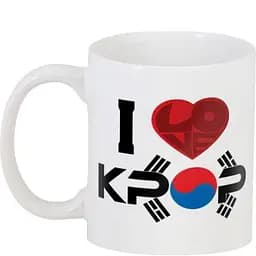 Кухоль GeekLand I love K-Pop.346 330 мл білий - мініатюра 3