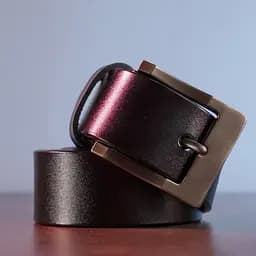 Ремінь шкіряний Vintage чоловічий 121х3,7 см acs0015152 - мініатюра 4