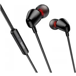 Навушники стерео з мікрофоном Hoco M107 Discoverer універсальні earphones with mic жовті 6931474794598 - мініатюра 4