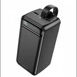 Повербанк чорний із швидкою зарядкою зовнішній акумулятор Power bank BOROFONE BJ14D 50000mAh PD22 5W - мініатюра 3