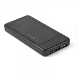 Зовнішній акумулятор Power Bank Awei P5K, 10000 мА·год, 2 USB виходи, швидка зарядка, чорний - мініатюра 3