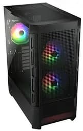 Корпус Cougar Airface RGB Black без БЖ ATX / Micro ATX / Mini ITX USB 3.0 x2 USB 2.0 x1 RGB підсвічування 2x140 ARGB 1x120 ARGB загартоване скло 230x491x386 мм - мініатюра 4