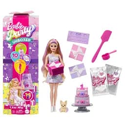 Кукла Barbie Party unboxed в лиловых тонах (JFG70)