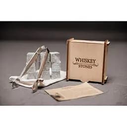 Подарунковий набір Whiskey Stones камені для віскі 9 штук + інструкція + мішечок для зберігання + щипці - мініатюра 5