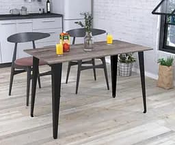 Обідній стіл Лінда 120-65 Прямі кути Loft Design (Дуб Палена)