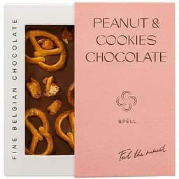 Молочний шоколад Spell з арахісовою пастою, журавлиною та печивом 110 г (827968)