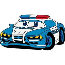 Розпис по полотну Поліцейська машинка Art Craft 15072-AC 25х30 см