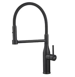 Змішувач для кухні Koer KI-70005-05 із чорним силіконовим виливом KR5005 Чорний матовий