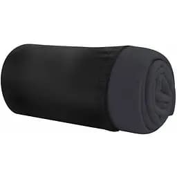 Плед флісовий Bergamo Warm з чохлом 180х150 см чорний (202311pl-01)